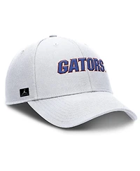 Jordan Men's White Florida Gators 2025 On-Field Rise Performance Adjustable Hat