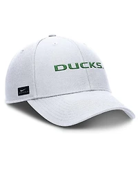Nike Men's White Oregon Ducks 2025 On-Field Rise Performance Adjustable Hat
