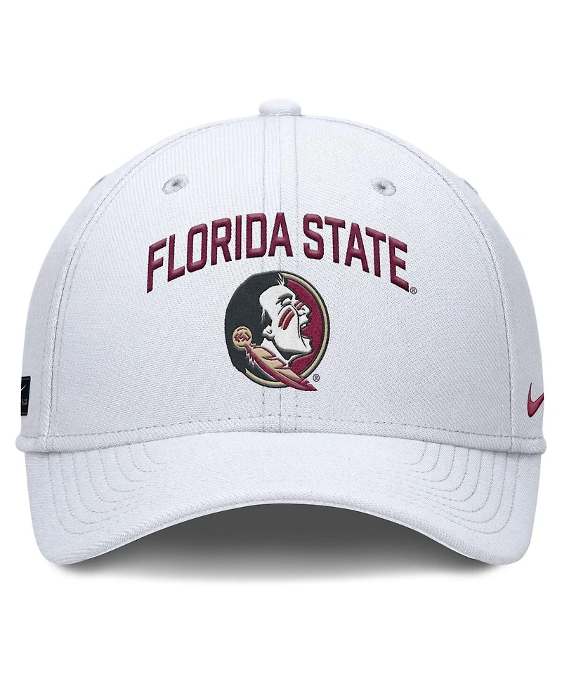 Nike Men's White Florida State Seminoles 2025 On-Field Rise Performance Flex Hat