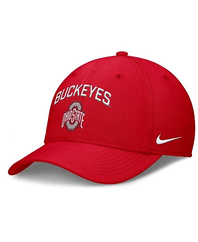 Nike Men's Scarlet Ohio State Buckeyes 2025 On-Field Rise Performance Flex Hat