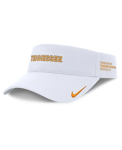 Nike Men's White Tennessee Volunteers 2025 On-Field Gameday Performance Ace Adjustable Visor Hat