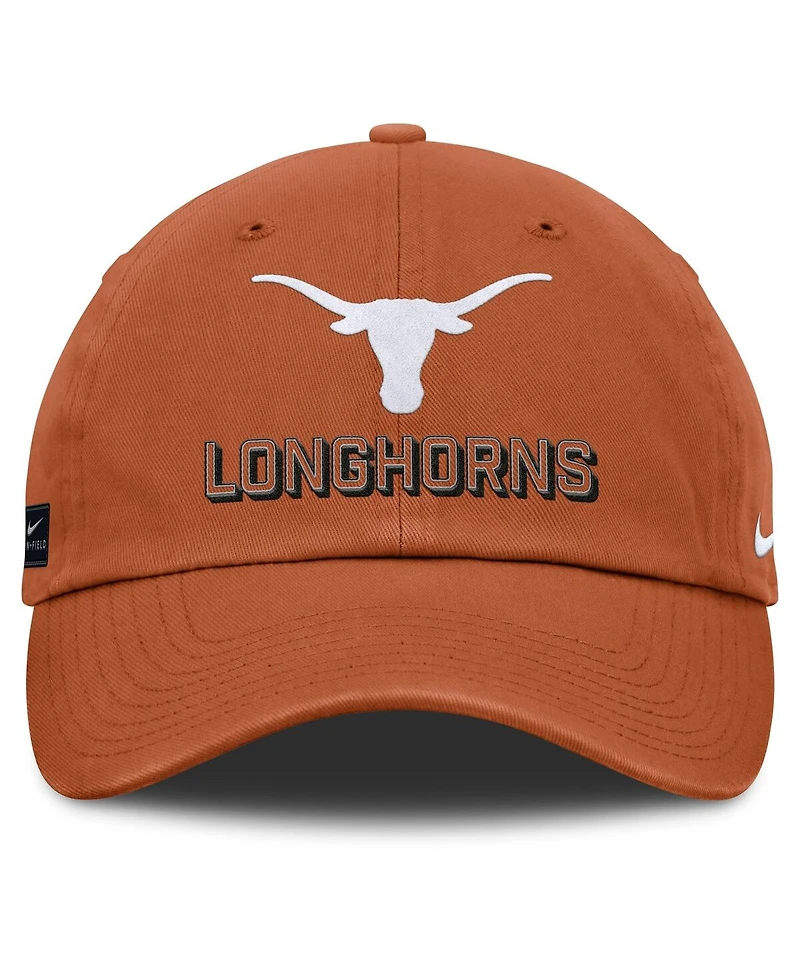 Nike Men's Texas Orange Texas Longhorns 2025 On-Field Club Adjustable Hat