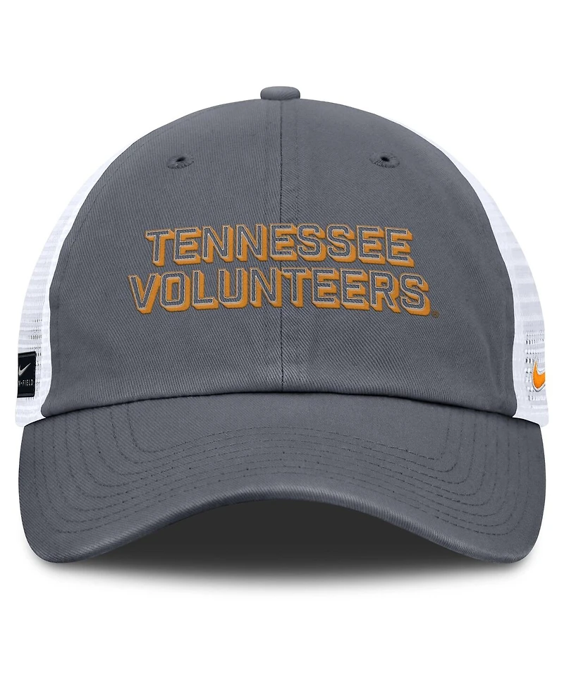 Nike Men's Gray Tennessee Volunteers 2025 Gameday On-Field Club Adjustable Trucker Hat
