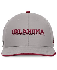 Jordan Men's Gray Oklahoma Sooners 2025 On-Field Pro Performance Adjustable Hat