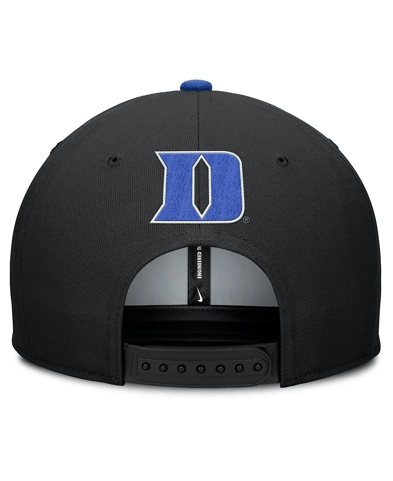 Nike Men's Black Duke Blue Devils 2025 On-Field Pro Performance Adjustable Hat