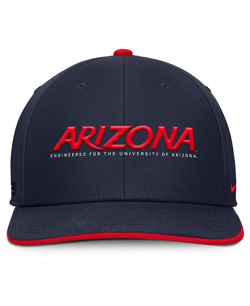 Nike Men's Navy Arizona Wildcats 2025 On-Field Pro Performance Adjustable Hat
