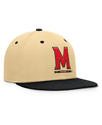 Fanatics Men's Gold/Black Maryland Terrapins Balance Fitted Hat