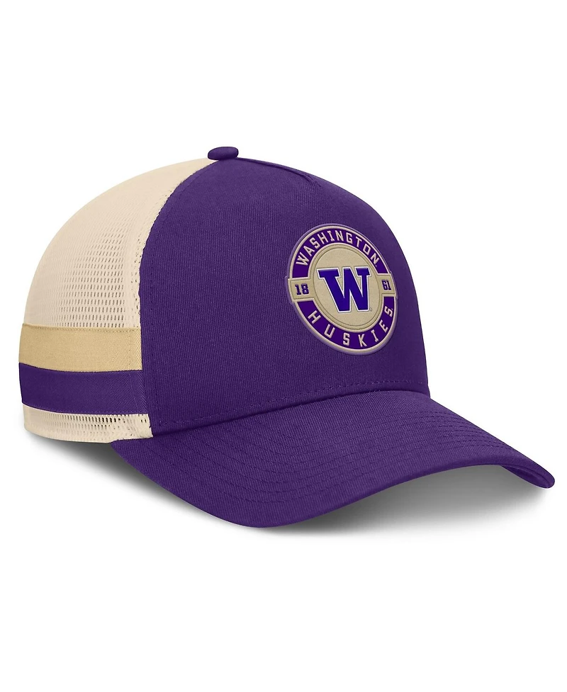 Fanatics Men's Purple/Cream Washington Huskies Prestige Trucker Adjustable Hat