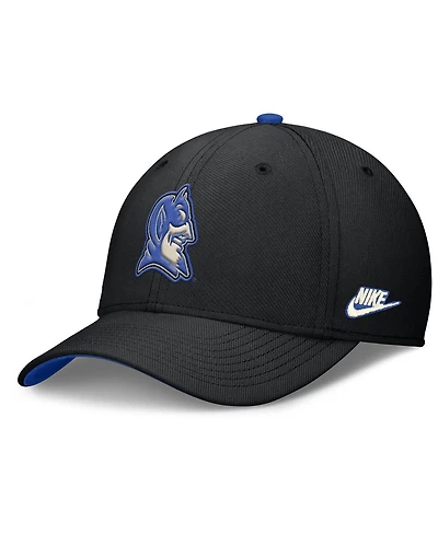 Nike Men's Black Duke Blue Devils Legacy Rise Performance Flex Hat