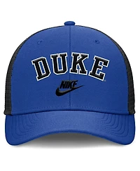 Nike Men's Royal/Black Duke Blue Devils Legacy Arch Rise Performance Trucker Adjustable Hat