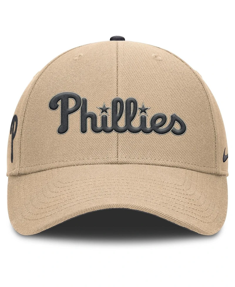Nike Men's Khaki Philadelphia Phillies Rise Adjustable Hat