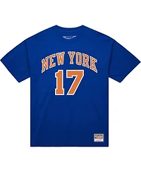 Mitchell & Ness Men's Jeremy Lin Blue New York Knicks Name Number T-Shirt