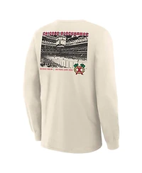 Fanatics Men's Beige Chicago Blackhawks Centennial Legacy Long Sleeve T-Shirt
