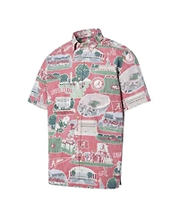 Men's Reyn Spooner Crimson Alabama Tide Scenic Button-Down Shirt