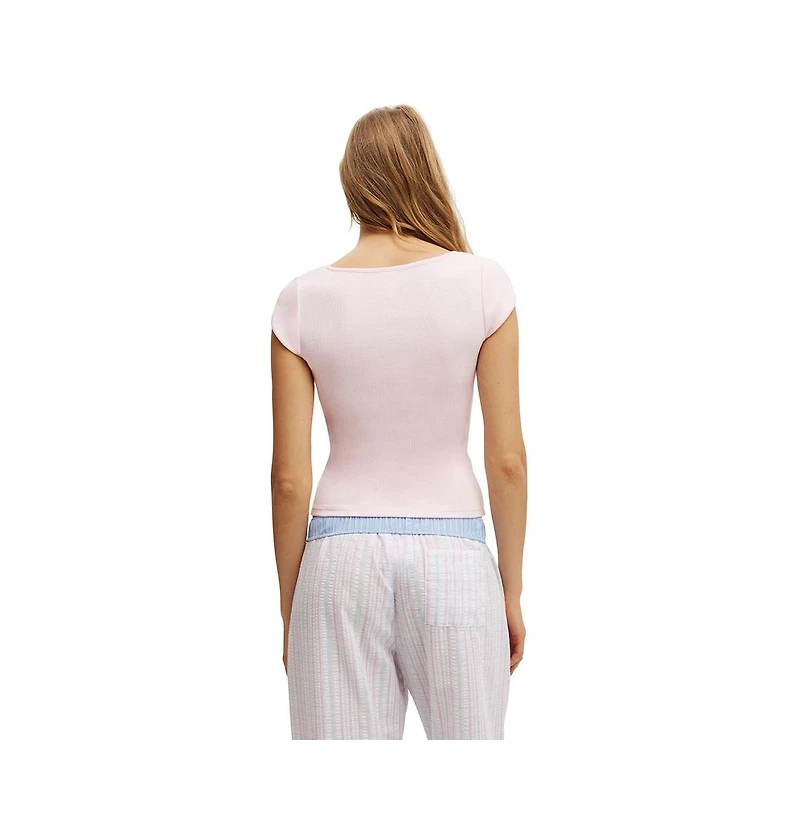 Cotton On Women's 90S Scoop Neck Tee