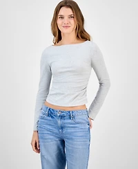 Madden Girl Juniors' Rhinestone-Embellished Knit Top