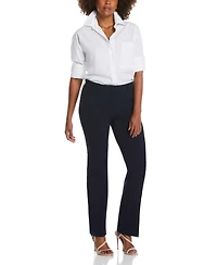 Rafaella Petite Stretch Pull On Classic Fit Crepe Pants