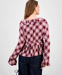 Self Esteem Juniors' Ruffled Babydoll Top