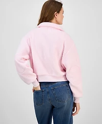 Hippie Rose Juniors' Full-Zip Teddy Fleece Jacket