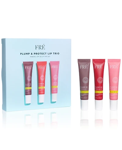 Fre 3-Pc. Plump & Protect Mineral Spf 30 Lip Tint Set