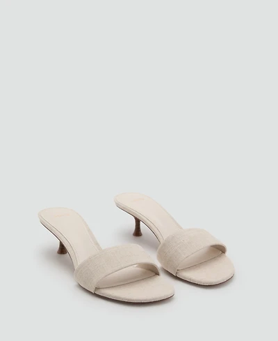 Mango Women's Kitten Heel Sandals