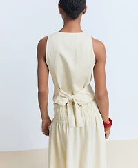 Mango Women's Back-Tie Vest