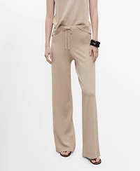 Mango Women's Straight Knitted Pants
