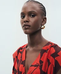 Mango Women's Long Printed Dress