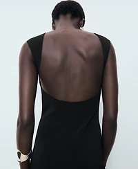 Mango Women's Open Back Dress