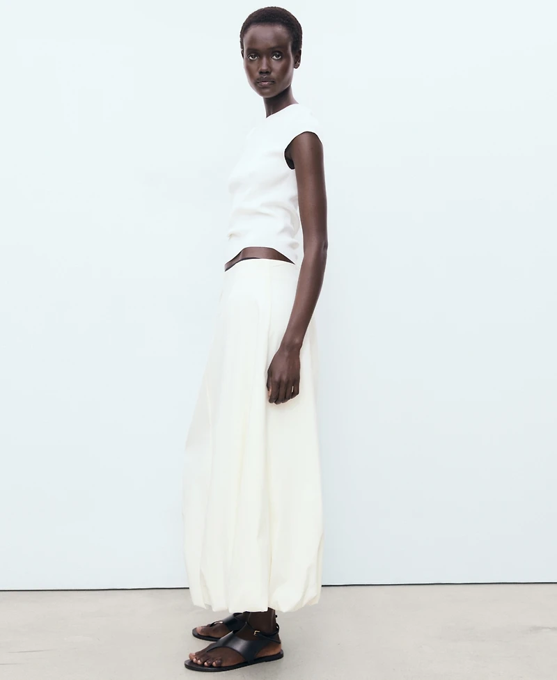 Mango Women's Long Balloon Skirt