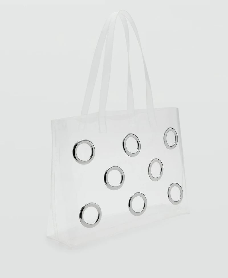 Mango Women's Transparent Tote Bag