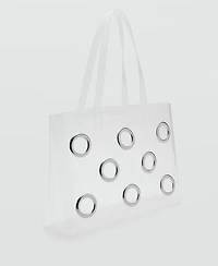 Mango Women's Transparent Tote Bag
