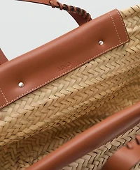 Mango Women's Natural Fiber Basket Bag