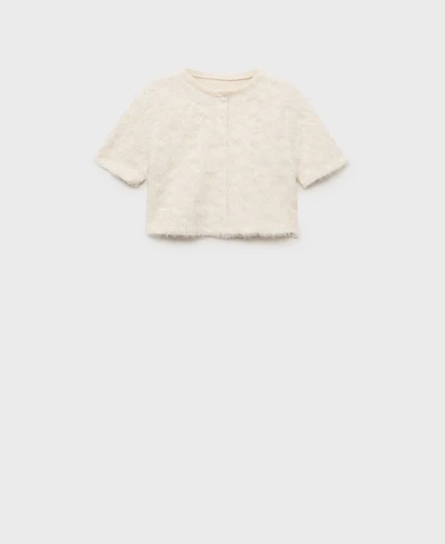 Mango Women's Knitted Cropped Cardigan