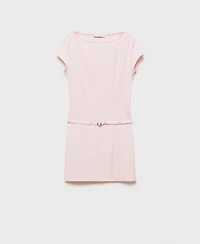 Mango Women's Short Belted Dress