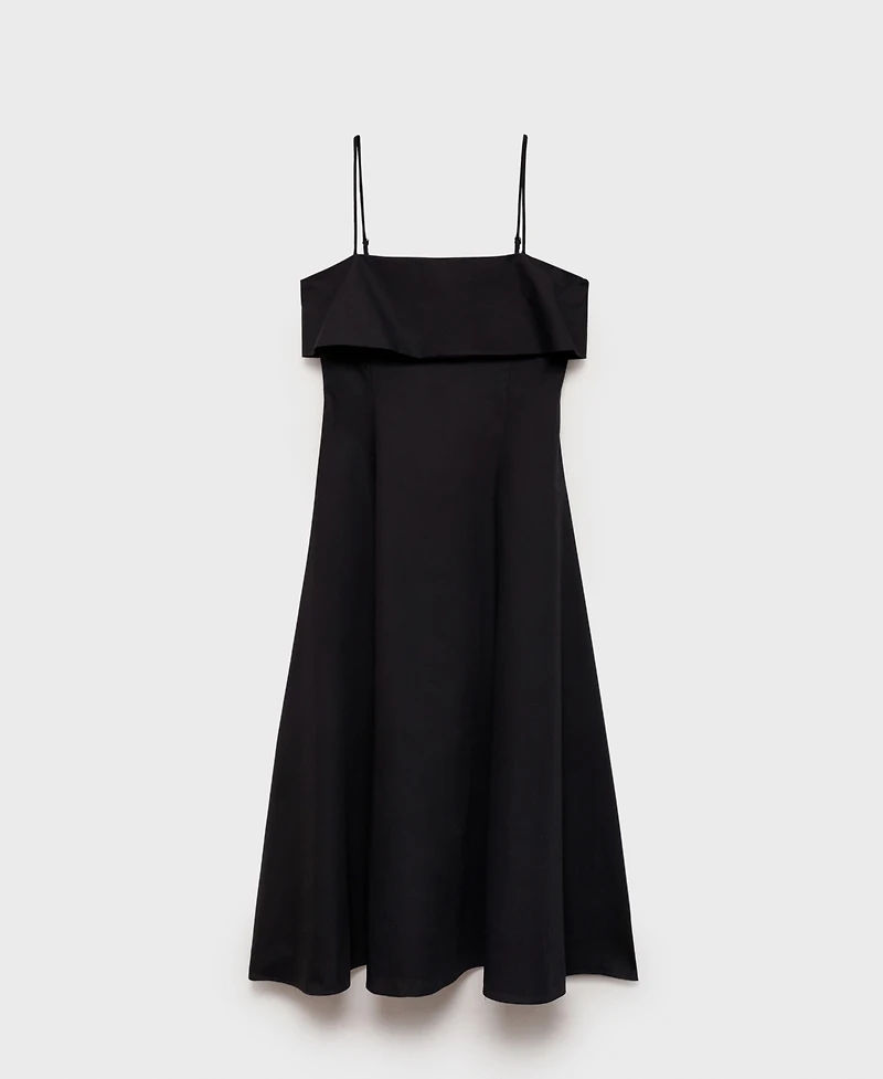 Mango Women's Flared Cotton Dress