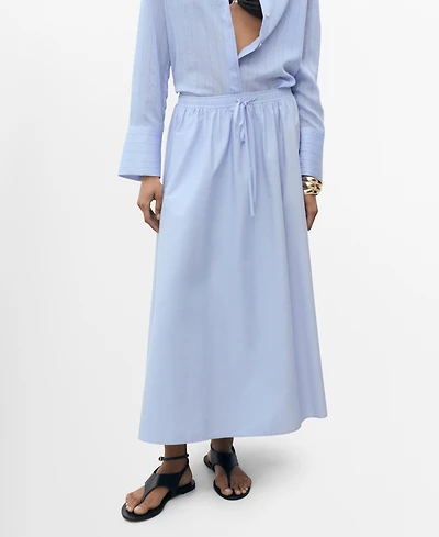 Mango Women's Flared Cotton Skirt