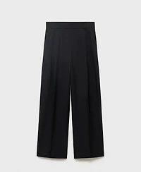 Mango Women's Straight-Fit Pleated Pants