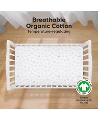 KeaBabies 2pk Soothe Fitted Crib Sheets Neutral, Baby Sheets, Fits Standard Nursery Mattress
