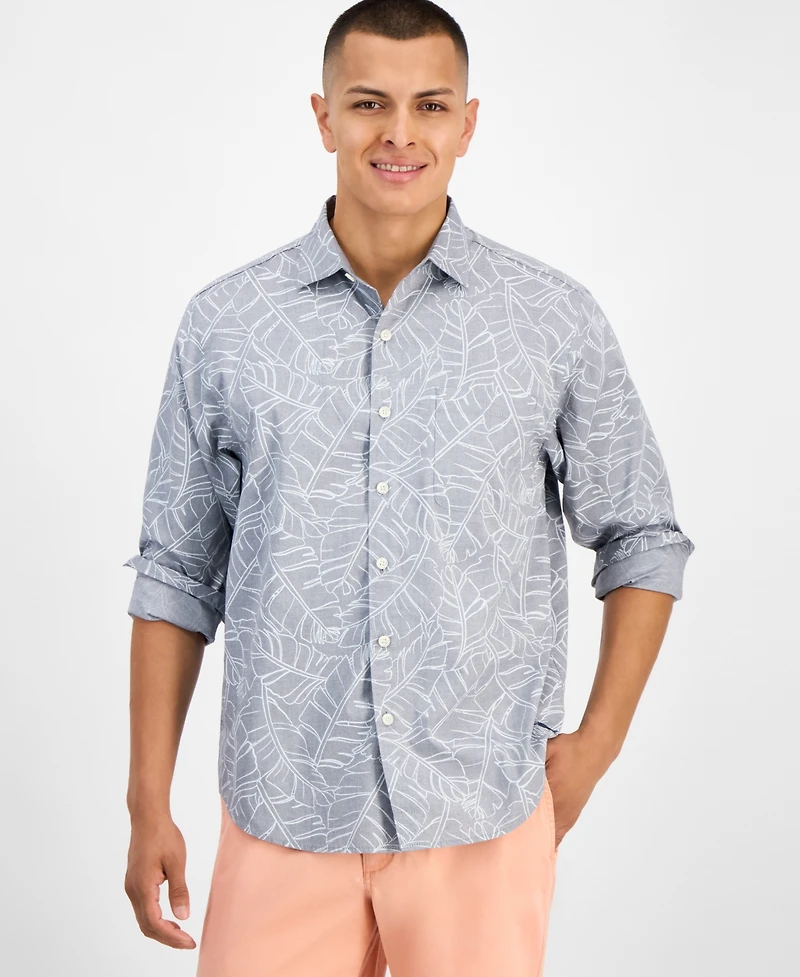 Tommy Bahama Men's Feather Skies Cotton Chambray Shirt