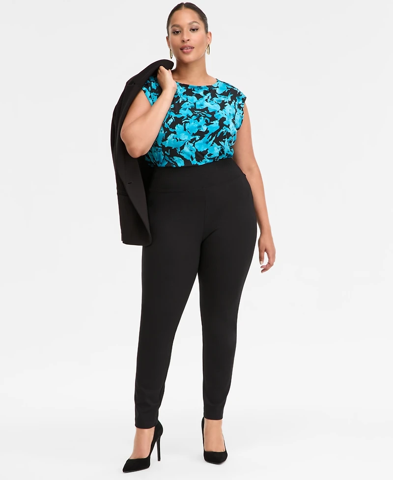 I.n.c. International Concepts Plus High-Rise Slim-Fit Ankle Pants, Macy's Exclusive