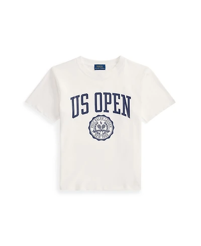 Polo Ralph Lauren Big Girls Us Open Crest Cotton Jersey T-Shirt