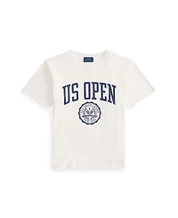 Polo Ralph Lauren Big Girls Us Open Crest Cotton Jersey T-Shirt