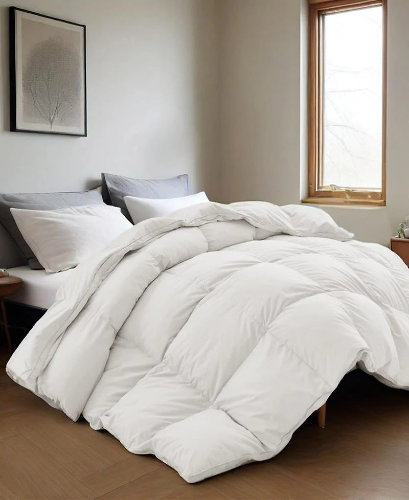 Unikome Heavyweight White Goose Feather and Down Comforter