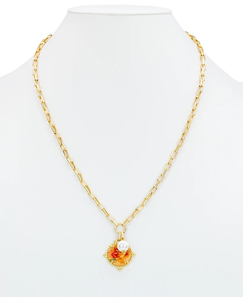 Patricia Nash Beaded Gold-Tone Double Strand Necklace, 18" + 3" extender