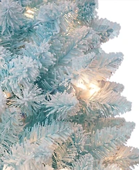 Puleo 7.5 ft. Pre-Lit Stratford Pine Artificial Christmas Tree