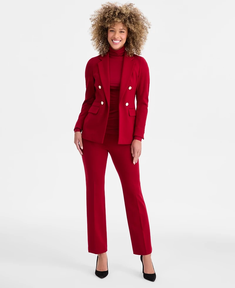Anne Klein Women's Mid Rise Pull-On Tailored Pants
