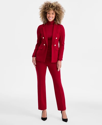 Anne Klein Women's Mid Rise Pull-On Tailored Pants