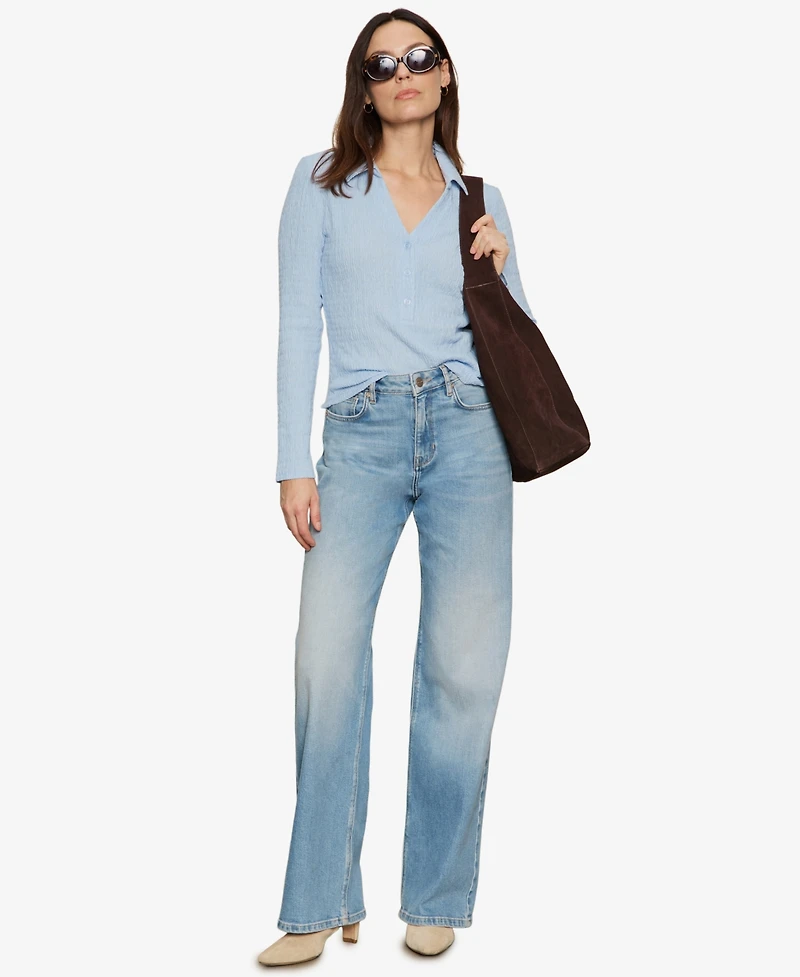 Sanctuary Women's Long Sleeve Textured Top