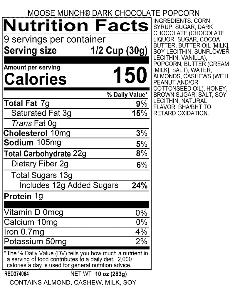 Harry & David Dark Chocolate Moose Munch Gable Box, 10-Oz.